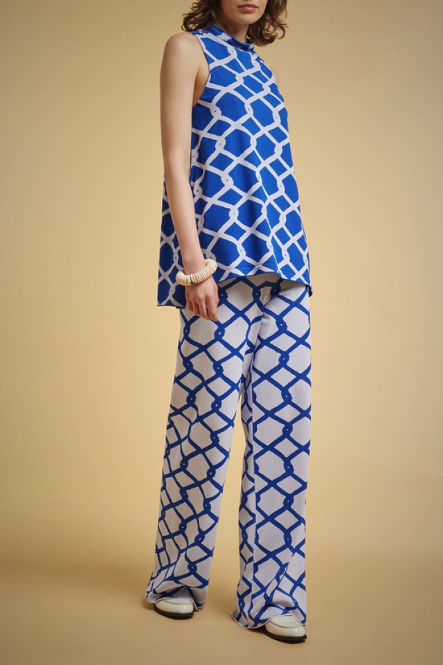 Pantalón palazzo estampado