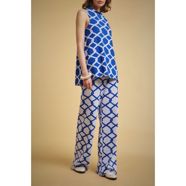 Pantalón palazzo estampado