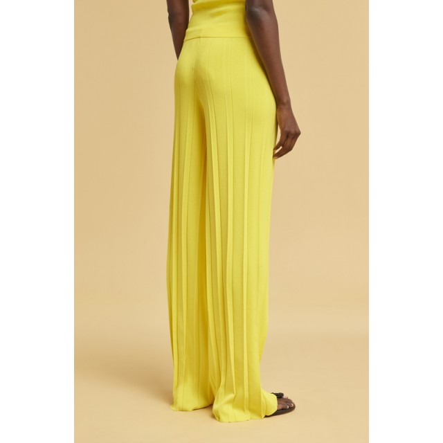 Pantalón palazzo amarillo
