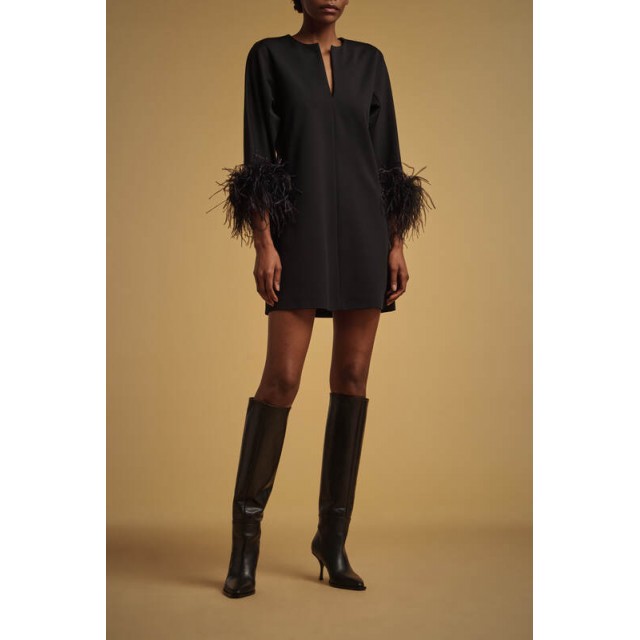 VESTIDO MINI PUNTO MILANO Brillante